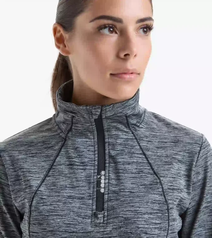 L. Warm Up Winter Sweat Be One Top da corsa con zip a 1/2