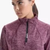 L. Warm Up Winter Sweat Be One Top da corsa con zip a 1/2