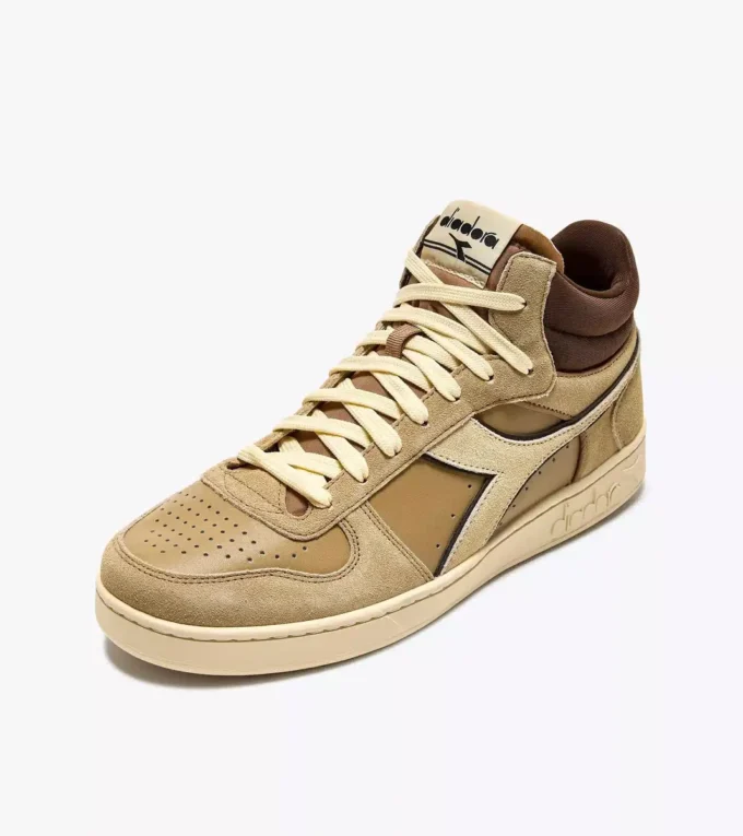 Magic Basket Demi Cut Suede Leather Sneakers sportive