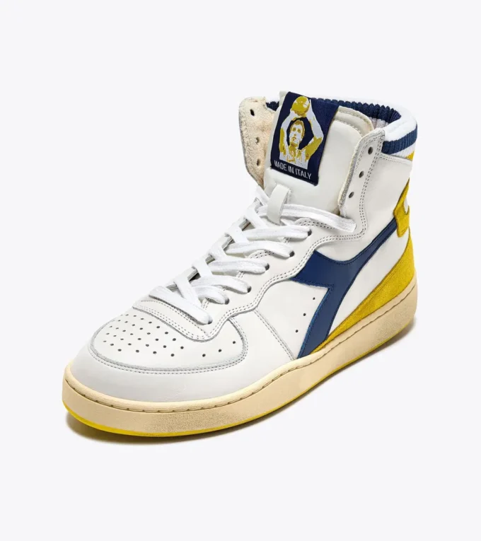 Mi Basket Forty Knit Italia Heritage sneaker in pelle