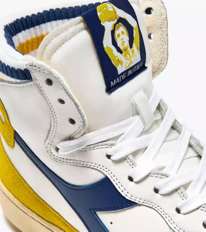 Mi Basket Forty Knit Italia Heritage sneaker in pelle