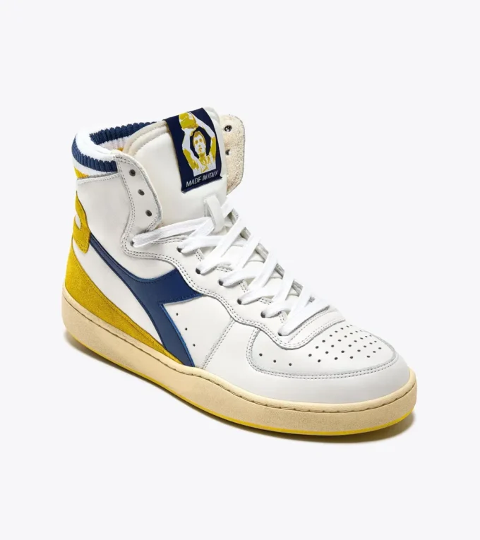 Mi Basket Forty Knit Italia Heritage sneaker in pelle
