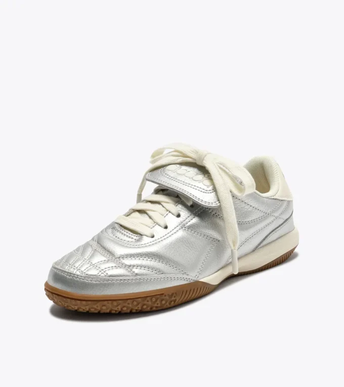Sneakers Gold Indoor Metallic Terrace in pelle laminata