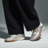 Sneakers Gold Indoor Metallic Terrace in pelle laminata