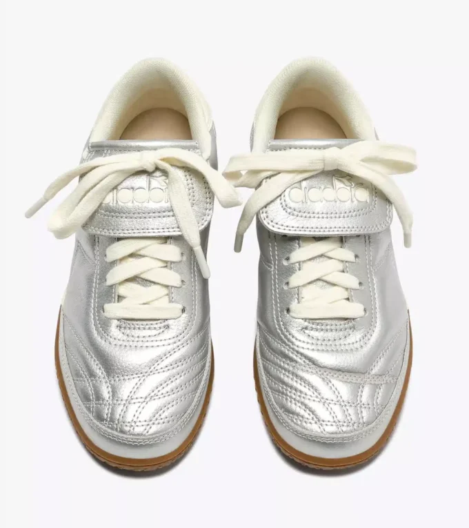 Sneakers Gold Indoor Metallic Terrace in pelle laminata