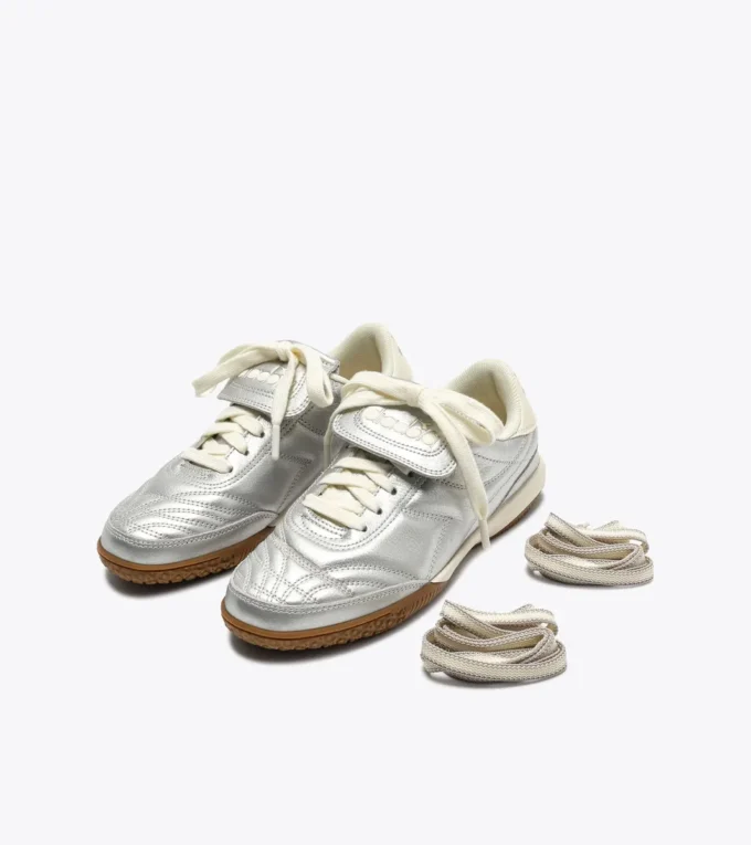 Sneakers Gold Indoor Metallic Terrace in pelle laminata