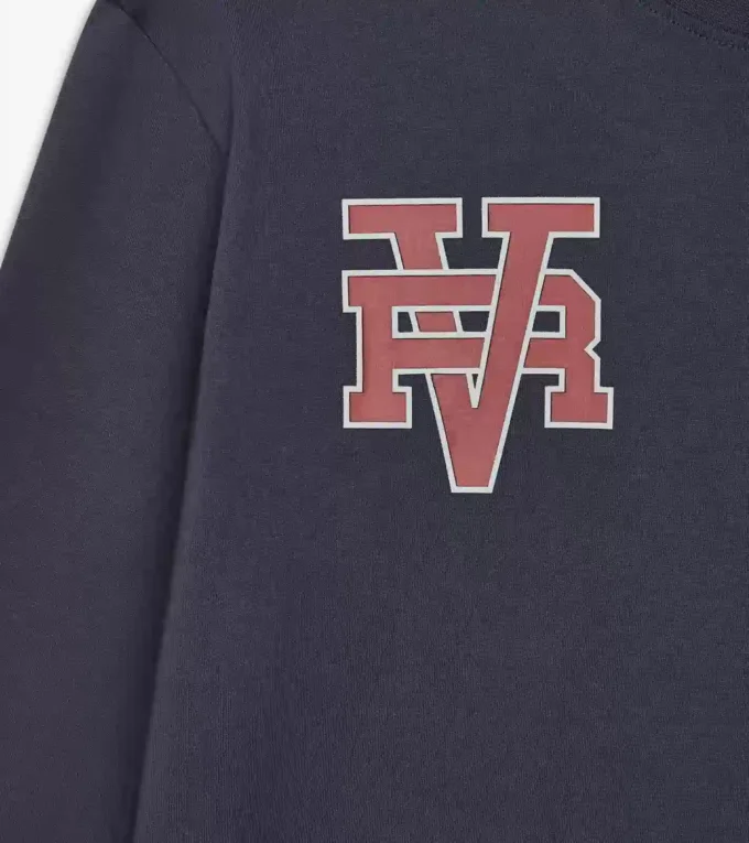 T-shirt Ls Run Valley T-shirt ispirata allo stile college – Run Valley