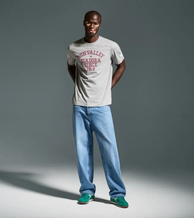 T-shirt Ss Run Valley T-shirt ispirata allo stile college – Run Valley