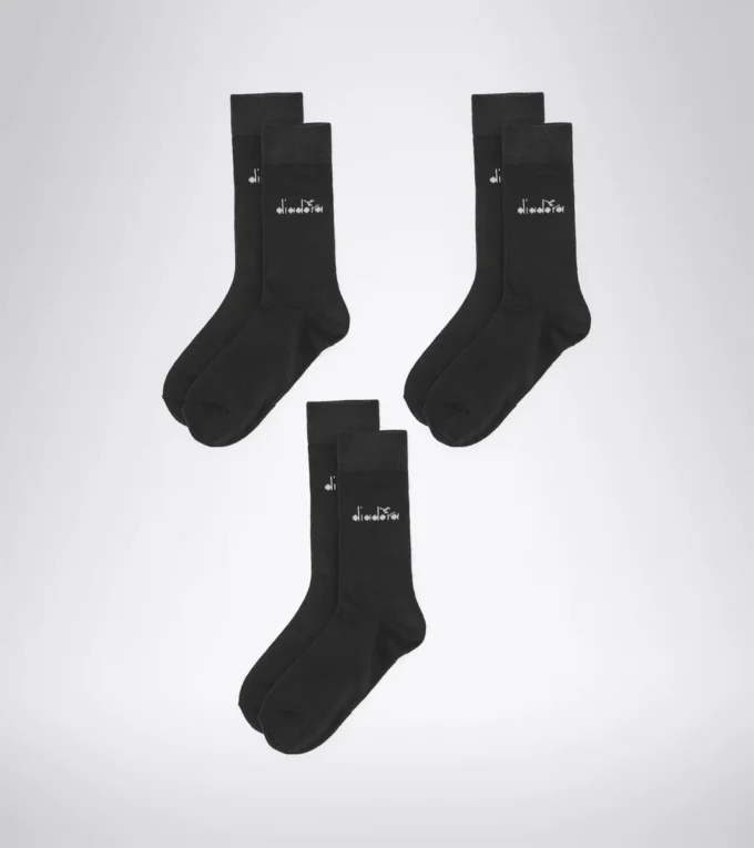 U. Mid Plain Socks 3-Pack Confezione di calzini medi – Tre paia – Unisex