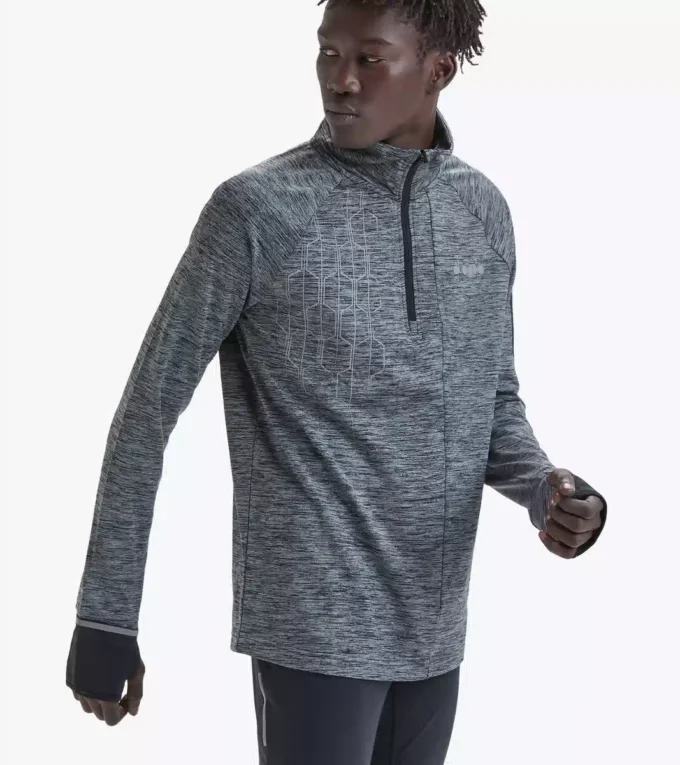 Warm Up Winter Sweat Be One Maglia da corsa con zip 1/2