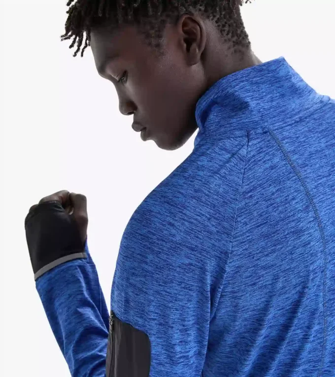 Warm Up Winter Sweat Be One Maglia da corsa con zip 1/2